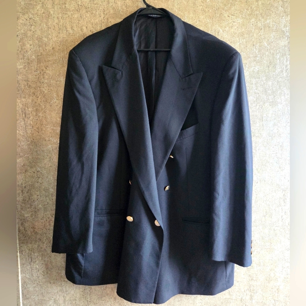 Burberry Black Suit Jacket